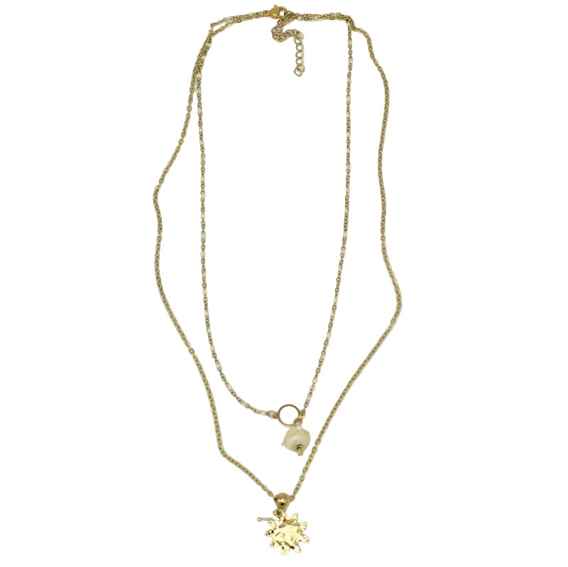 collier-double-chaine-doree-murano-ivoire-pendentif-soleil-dune-CO21DE