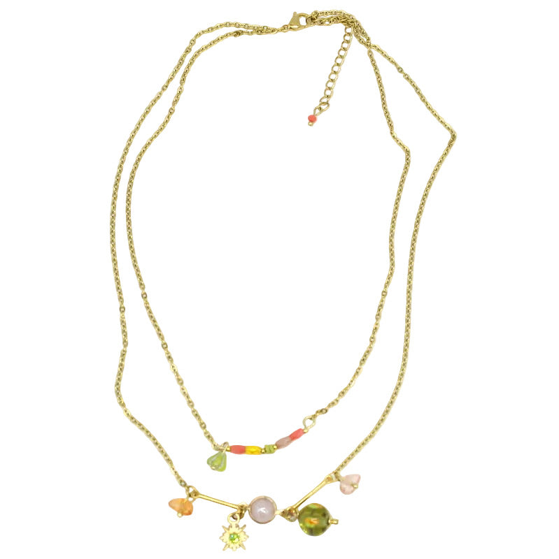 collier-double-chaine-murano-vert-anis-pampilles-soleil-email-zeste-CO18ZE