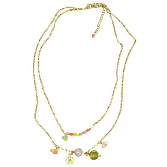 collier-double-chaine-murano-vert-anis-pampilles-soleil-email-zeste-CO18ZE