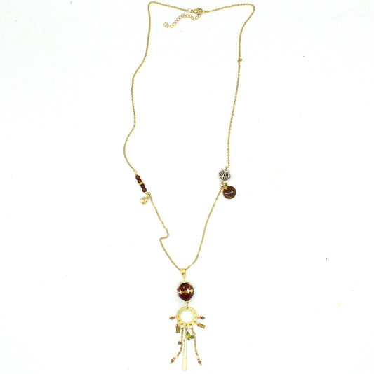 Collier long pampilles Soryne