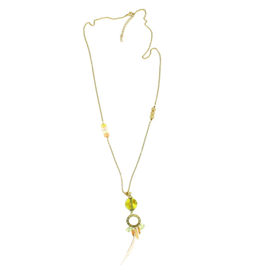 collier-long-plume-murano-jaune-citron-pampilles-anis-orange-zeste-CO19ZE