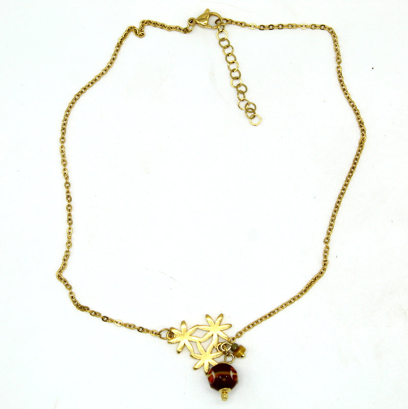Collier ras de cou floral Soryne