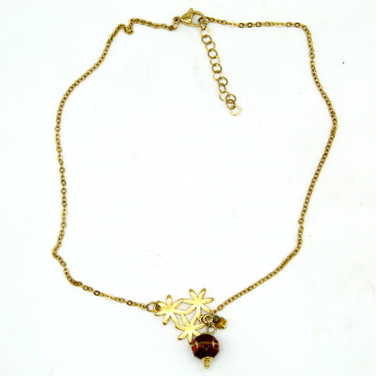 Collier ras de cou floral Soryne