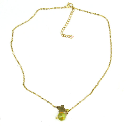 collier-ras-de-cou-fleur-doree-murano-vert-anis-orange-zeste-CO15ZE