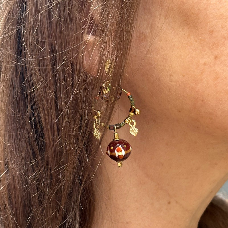 Boucles d'oreilles créole pampilles Soryne