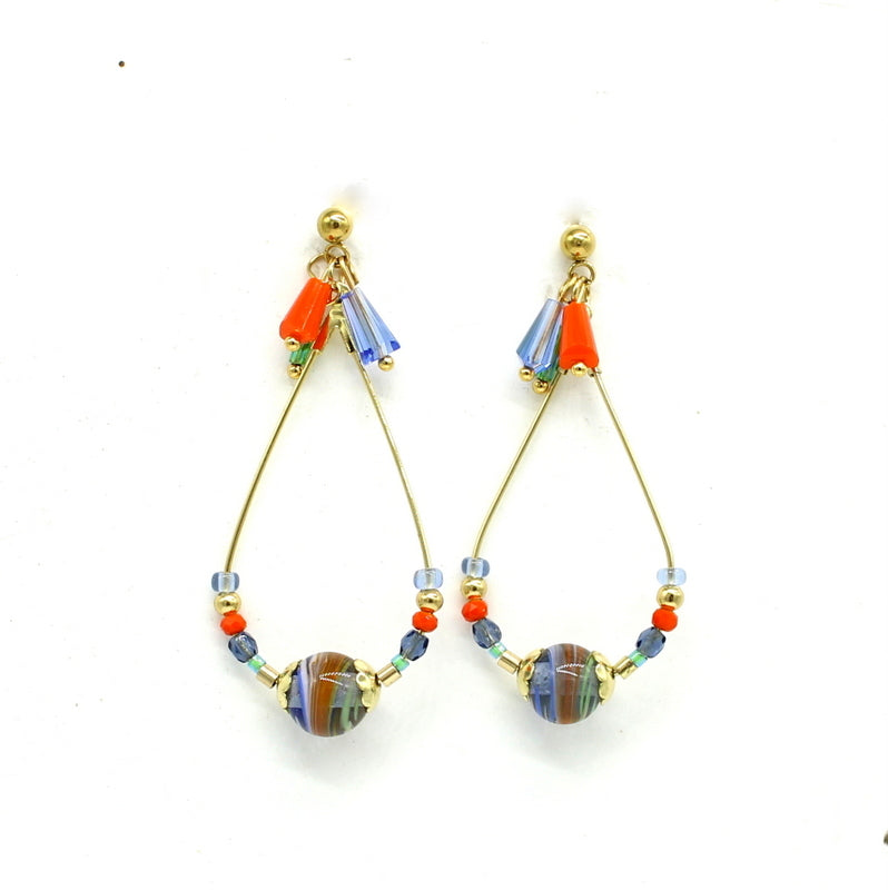 Créoles ovales pampilles Zeline