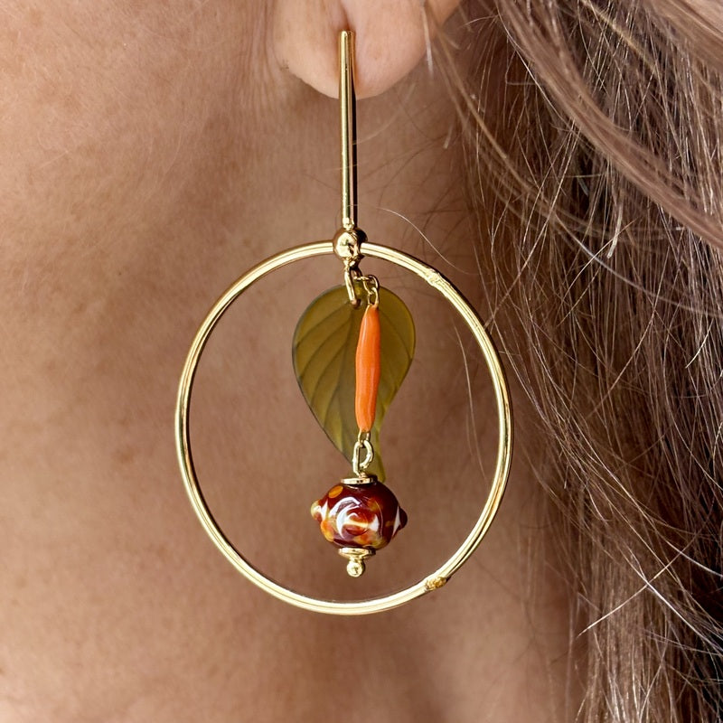 Boucles d'oreilles rondes Soryne