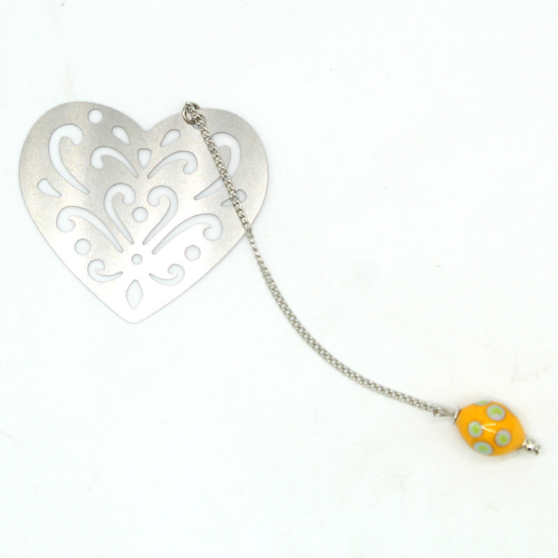 Marque-page coeur melon