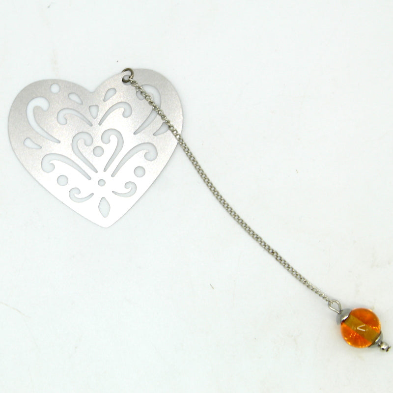 Marque-page coeur topaz