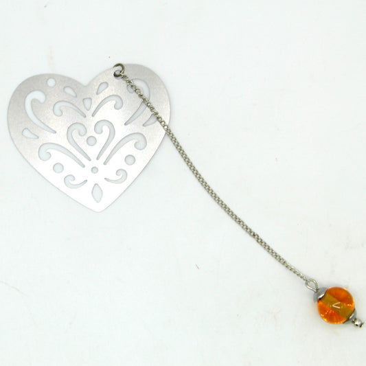 Marque-page coeur topaz