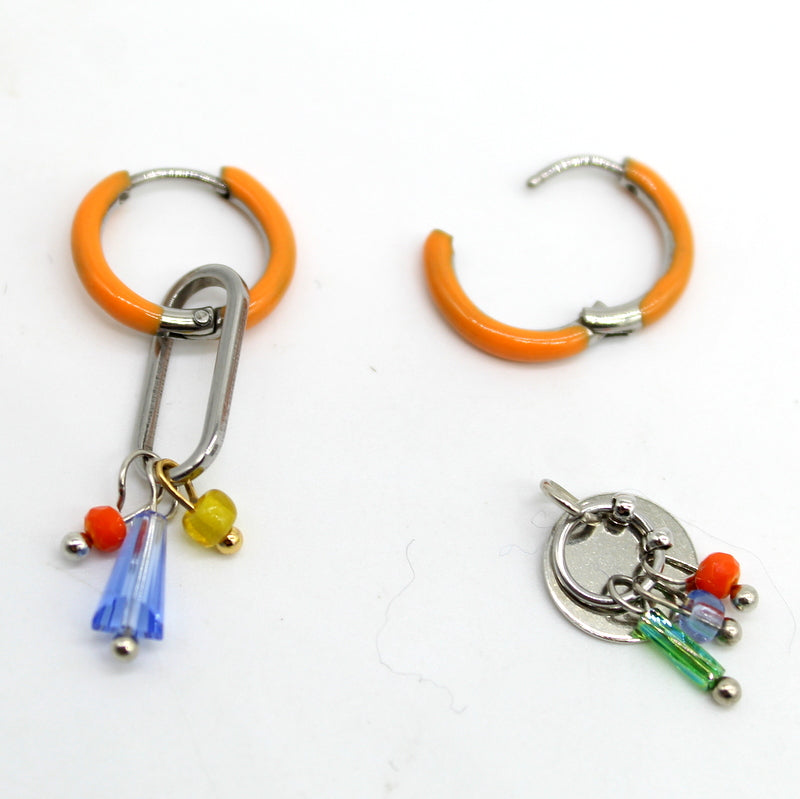 Créoles émaillées Zeline