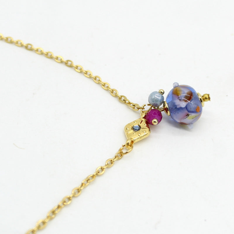 Collier ras de cou losange Nila
