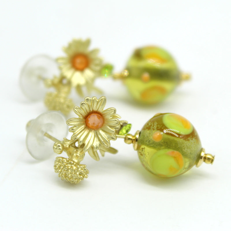 Boucles d'oreilles fleurs ZESTE