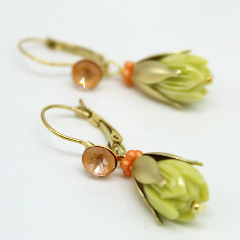 Boucles d'oreilles fleurs Zeste
