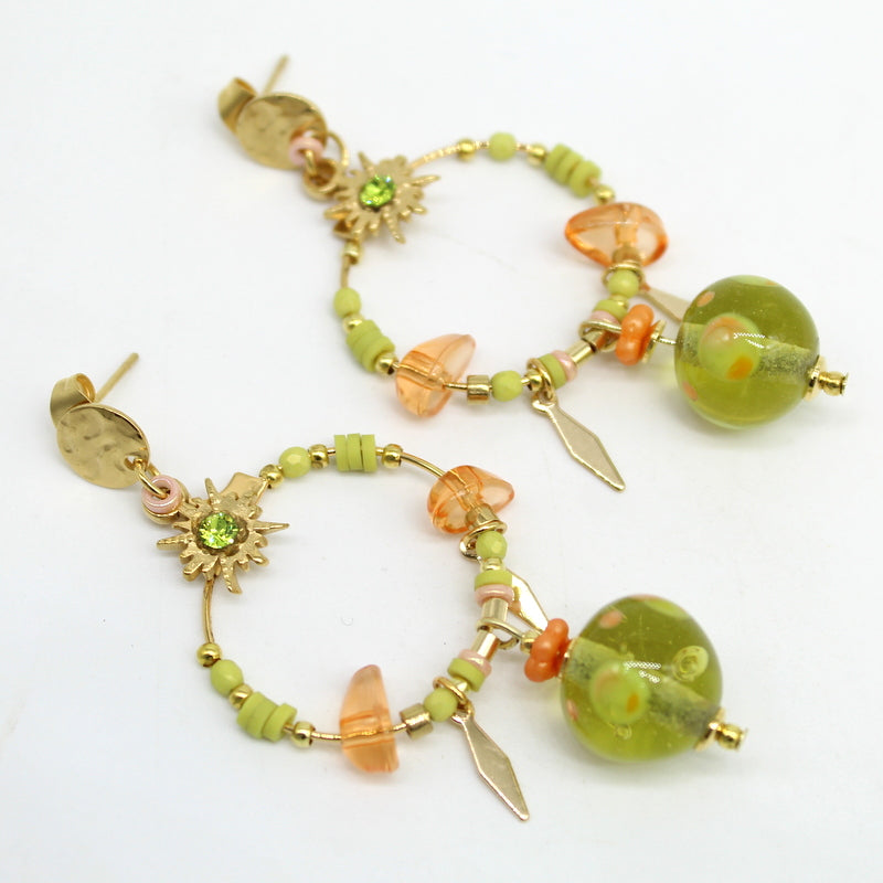 Boucles d'oreilles pampilles ZESTE