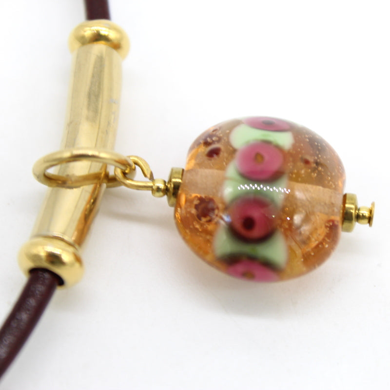 Collier ras de cou cuir CORIS