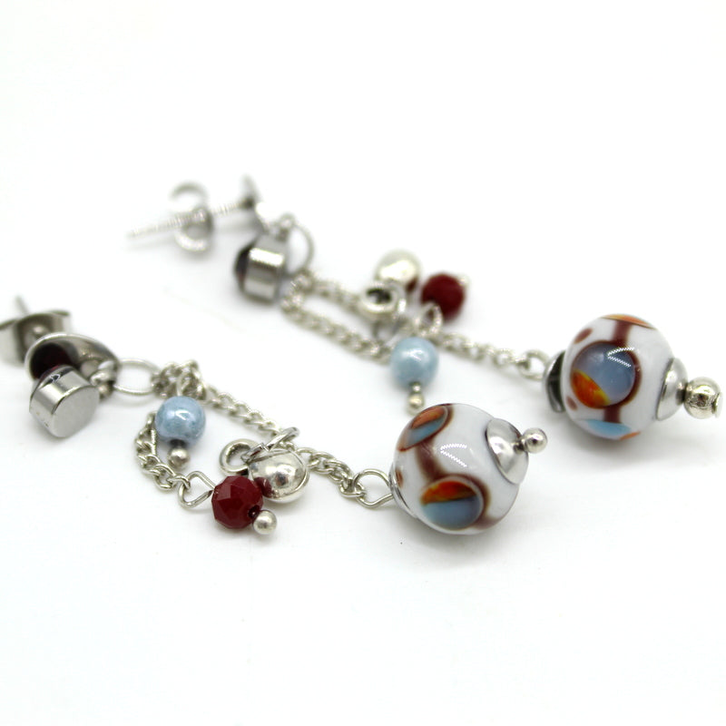 Boucles d'oreilles chaine Oralya