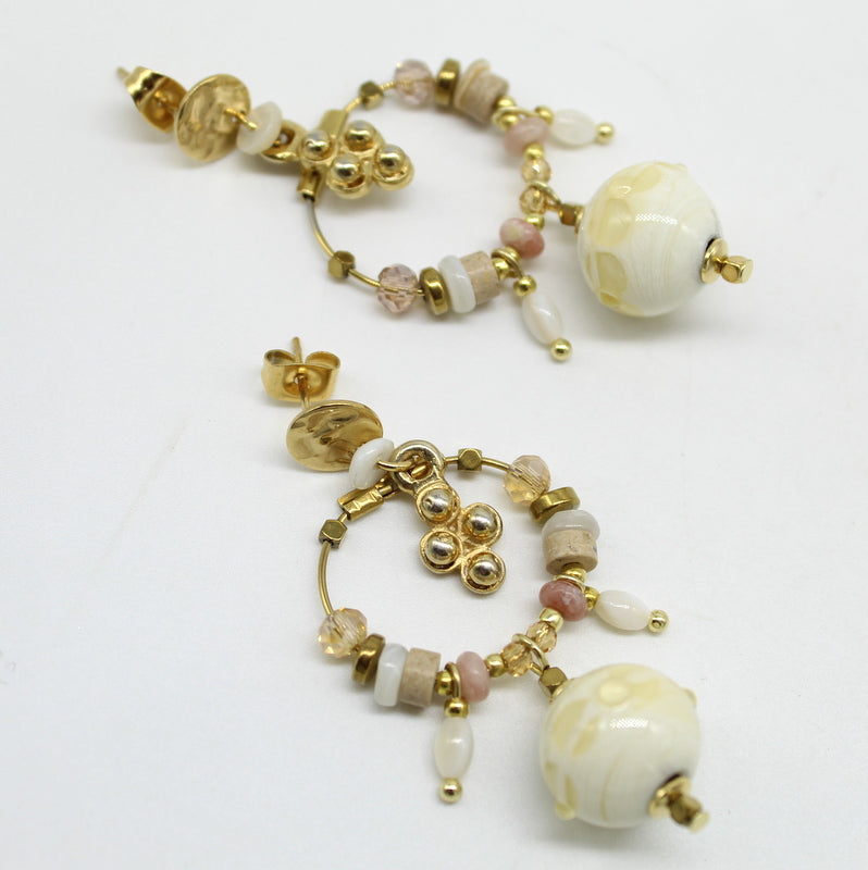 Boucles d'oreilles pampilles Murano DUNE