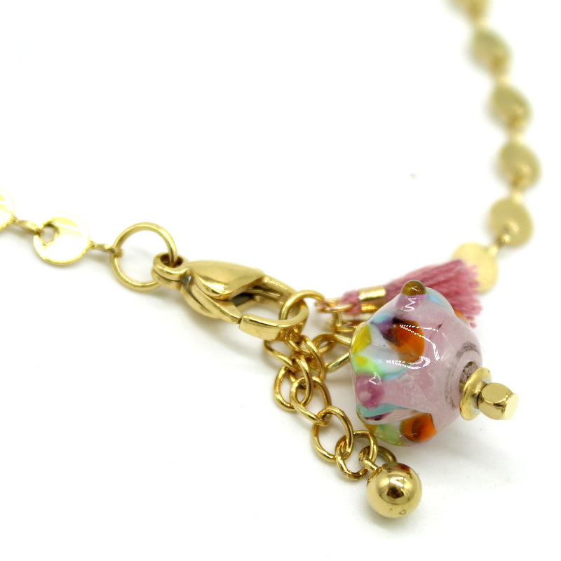 Bracelet chaine pastilles