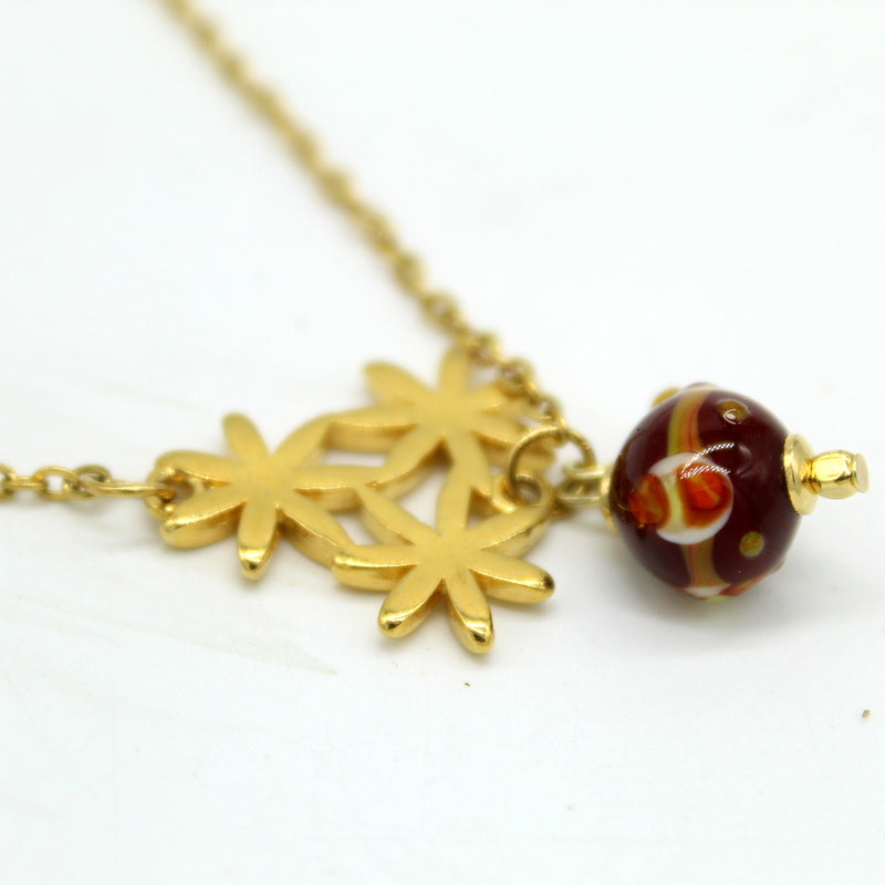 Collier ras de cou floral Soryne