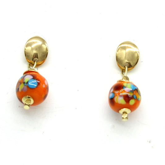 Boucles d'oreilles Murano PAPAYA