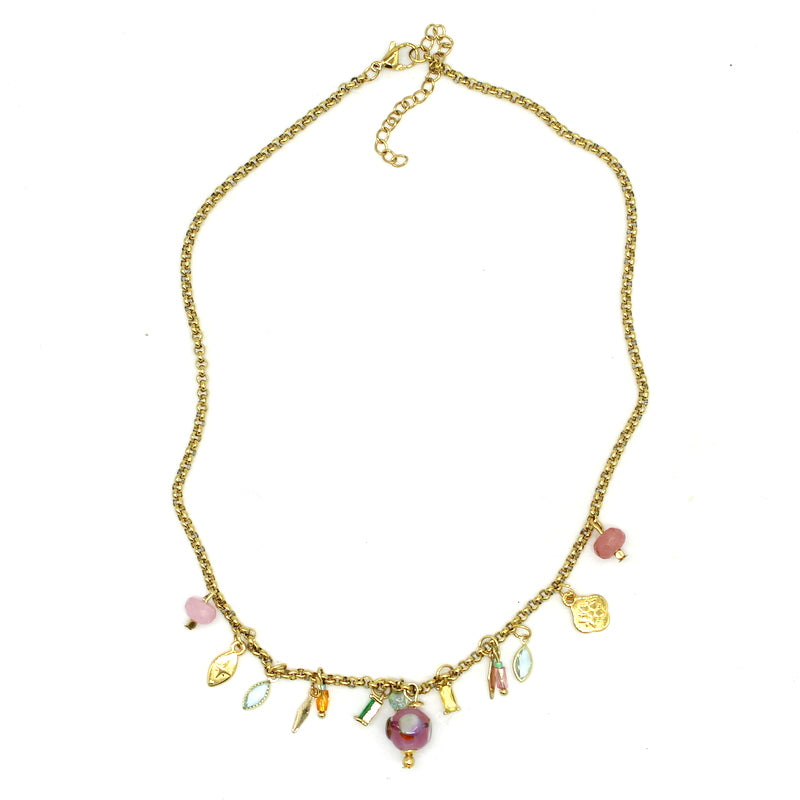 Collier ras de cou pampilles Yuna