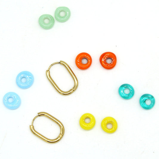 Perles interchangeables Murano pour créoles