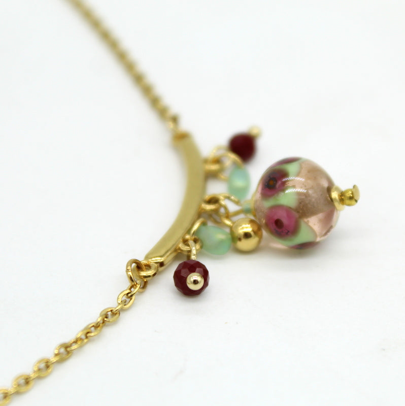 Collier ras de cou pampilles Coris