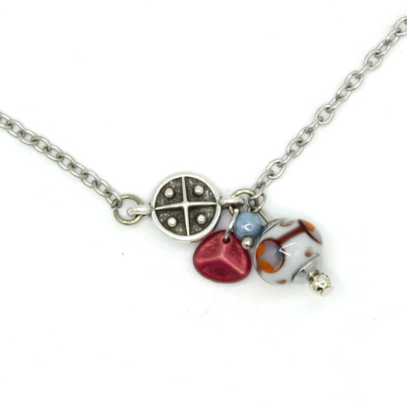 Collier ras de cou argenté Oralya